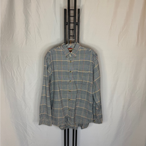 Boston Traders Other - Boston Traders Men's Plaid‎ Shirt - Black, White, and Blue